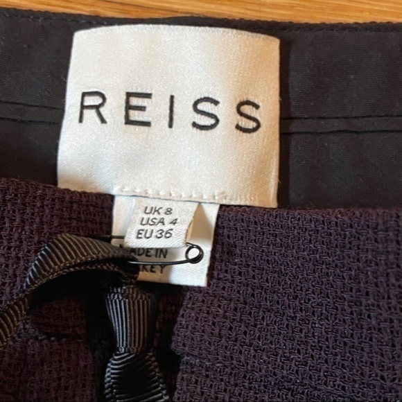 NWT Reiss Camila Textured Pleat Slim Trouser - Picture 10 of 12